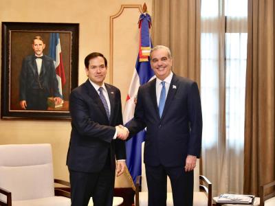 Presidente Abinader recibe secretario de Estado de EE.UU., Marco Rubio